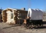 Bluff Fort -- New cabin addition at the Bluff Fort Historic Site. Lamont Crabtree Photo